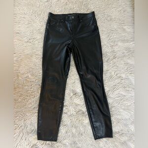 Veronica Beard Debbie High Rise Vegan Leather Pants